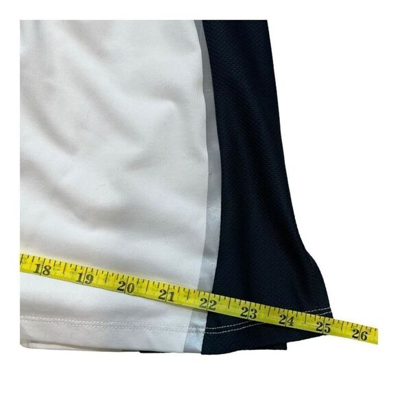 Tail Women's Flat Front Colorblock Golf Mini A-Line Skort Skirt White Navy Large - Picture 4 of 7